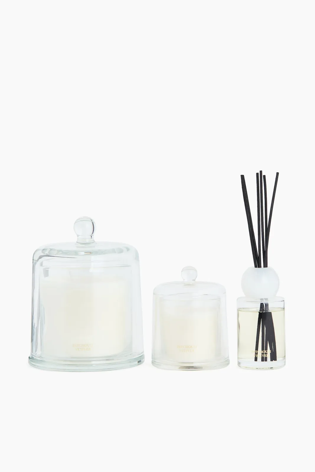 Ароматическая свеча под абажуром H&M - аромат Patchouli Vetiver, время горения 25 часов, 150 г - 1325252001 ракурс 3