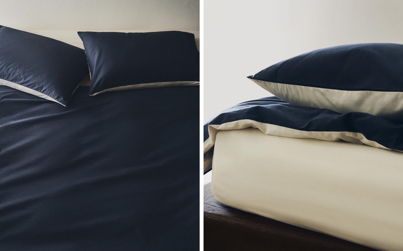 ZARA HOME Двусторонний комплект постельного белья из перкаля (200 нитей) ракурс 11