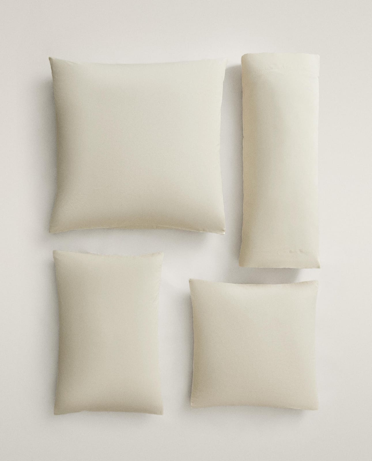 Наволочка ZARA HOME двусторонняя наволочка для подушки из перкаля ECRU 80 x 80 см