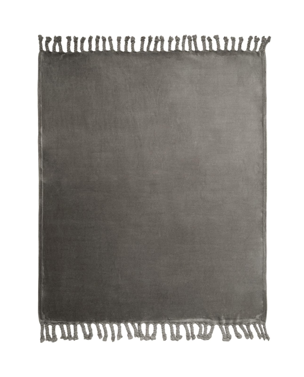 ZARA HOME ФЛИСОВЫЙ ПЛЕД С БАХРОМОЙ ракурс 7