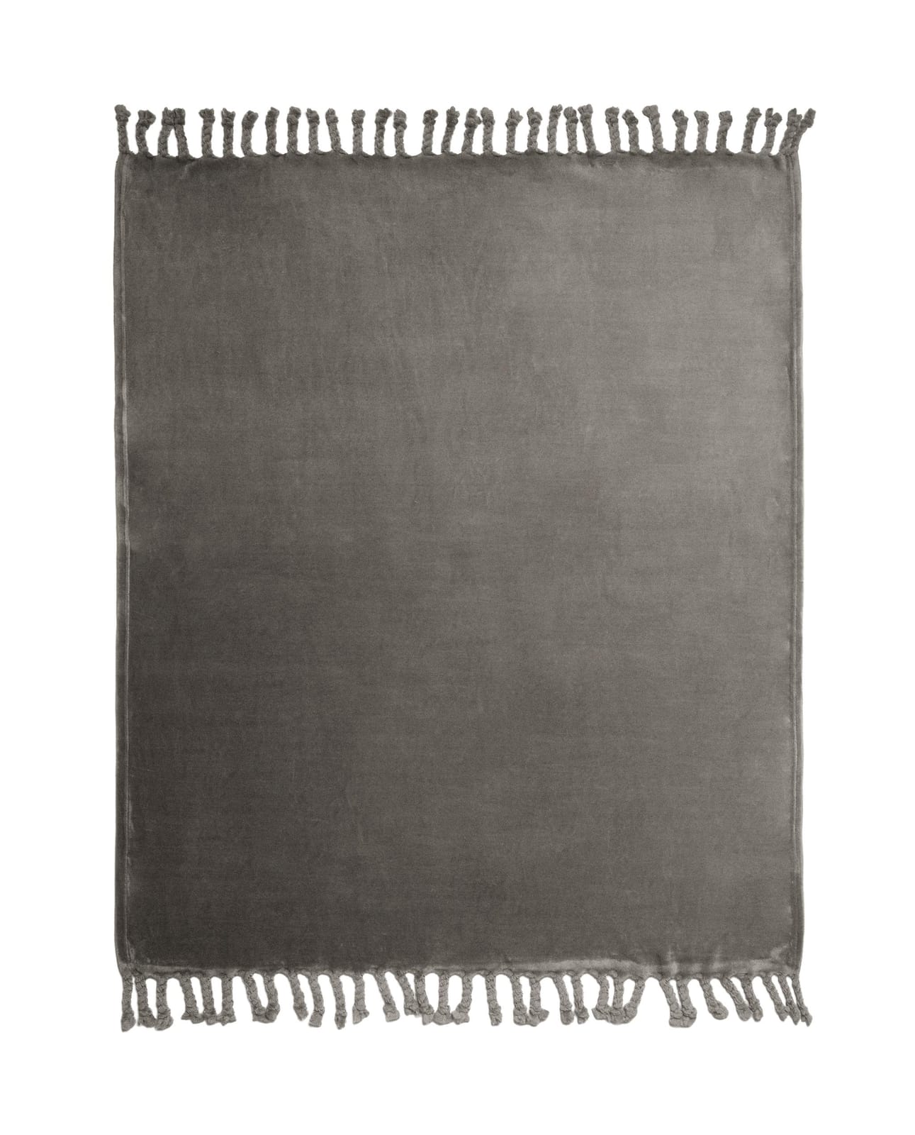 ZARA HOME ФЛИСОВЫЙ ПЛЕД С БАХРОМОЙ ракурс 5