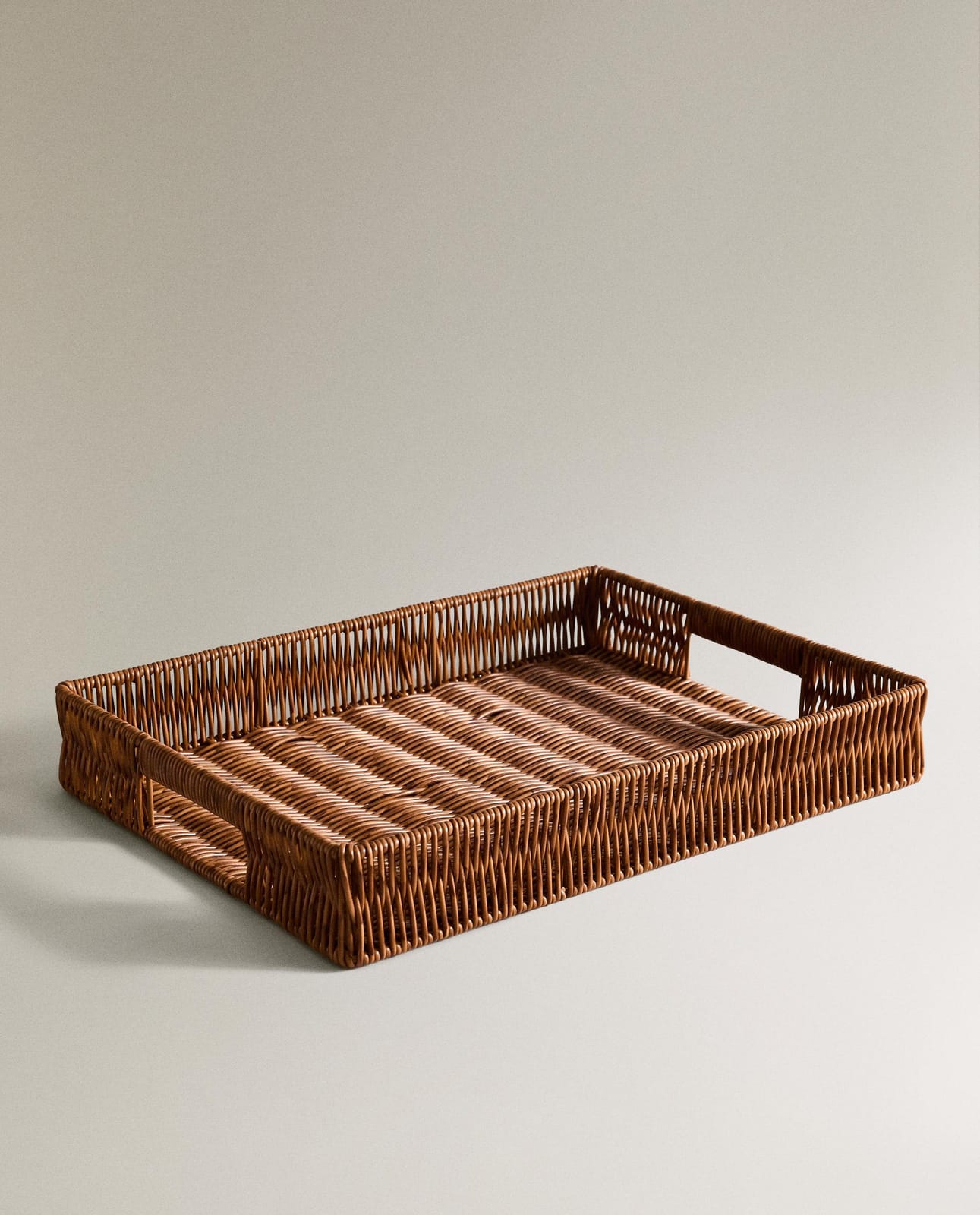 Корзина для хранения ZARA HOME БОЛЬШАЯ ПРЯМОУГОЛЬНАЯ КОРЗИНА ИЗ ПЕРЕРАБОТАННОГО МАТЕРИАЛА BRĄZOWY 6 x 39 x 29 cm