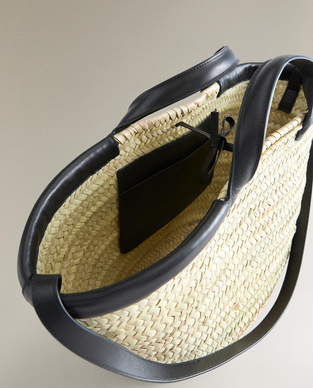 ZARA HOME TORBA PLAŻOWA ZE SKÓRZANYMI ELEMENTAMI ракурс 8