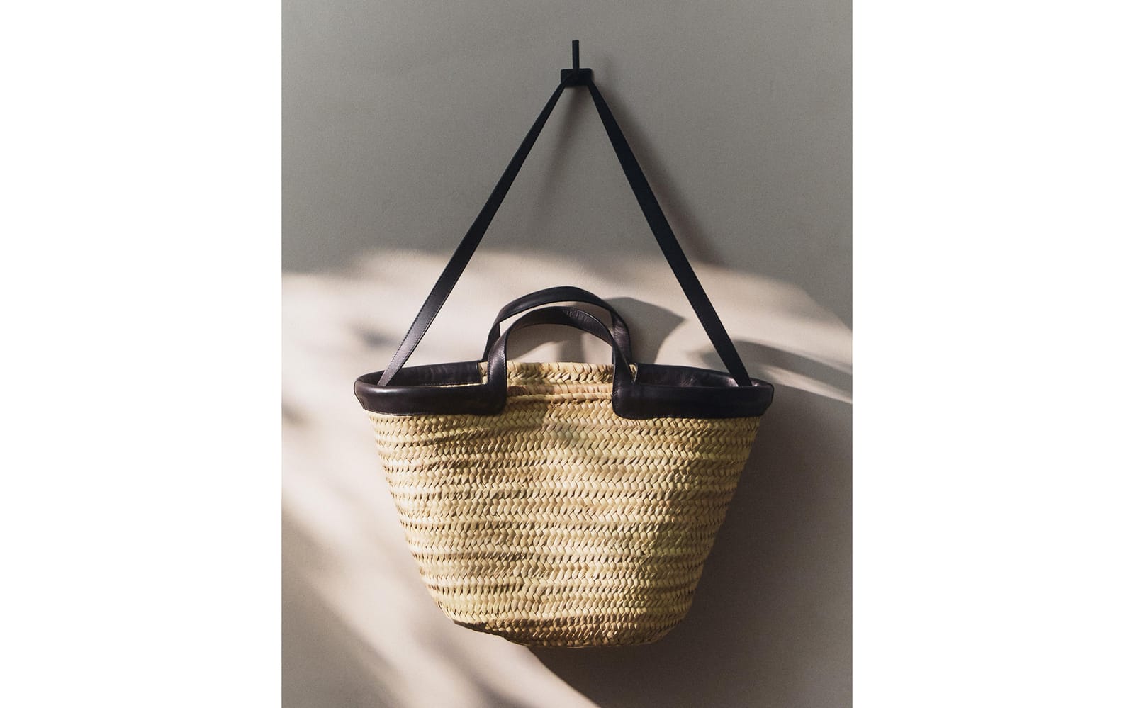 ZARA HOME TORBA PLAŻOWA ZE SKÓRZANYMI ELEMENTAMI ракурс 7