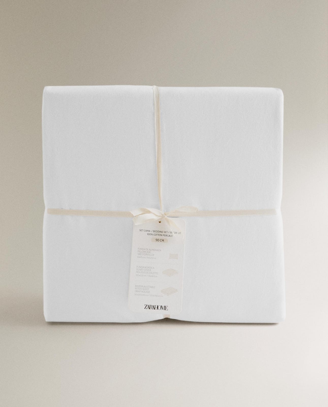 ZARA HOME КОМПЛЕТ ПОСТЕЛЬНОГО БЕЛЬЯ ИЗ ПЕРКАЛИ (200 НИТЕЙ) ракурс 8