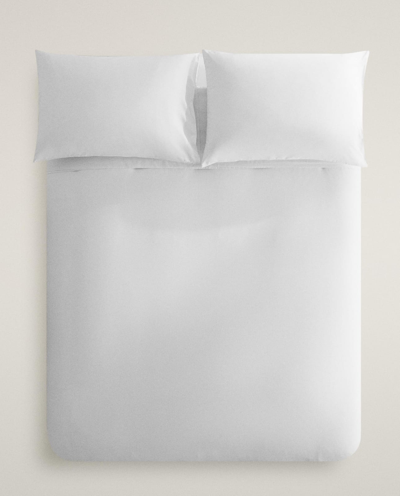 Комплект постельного белья ZARA HOME из перкали (200 нитей) BIAŁY 160x200