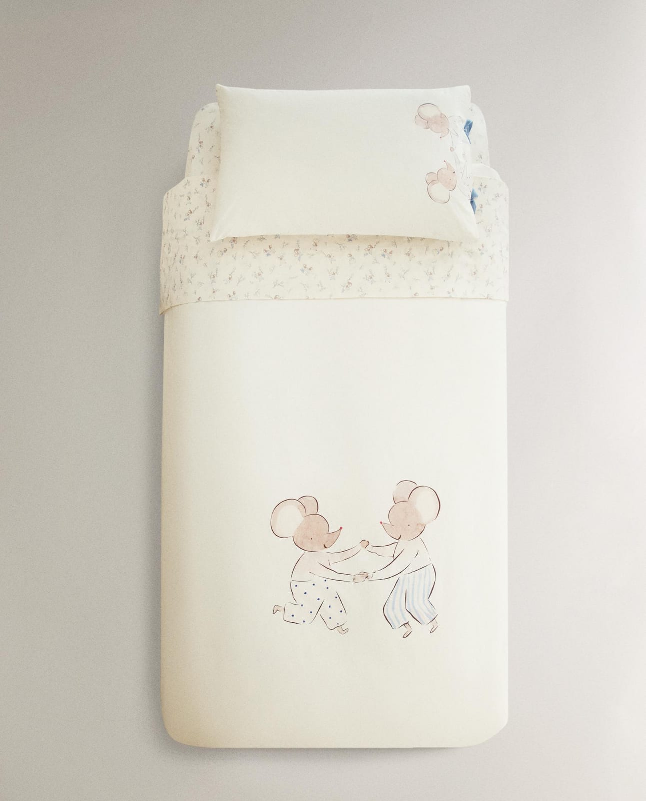Пододеяльник ZARA HOME ДЕТСКИЙ ПОДОДЕЯЛЬНИК МЫШКИ WIELOKOLOROWY 150 x 220 см