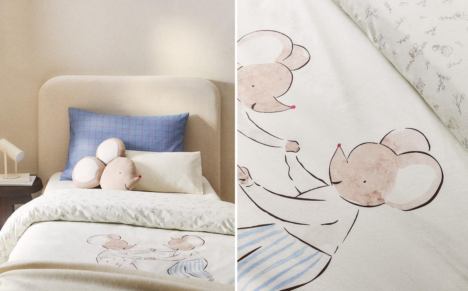 ZARA HOME ДЕТСКАЯ НАВОЛОЧКА НА ПОДУШКУ МЫШКИ ракурс 2