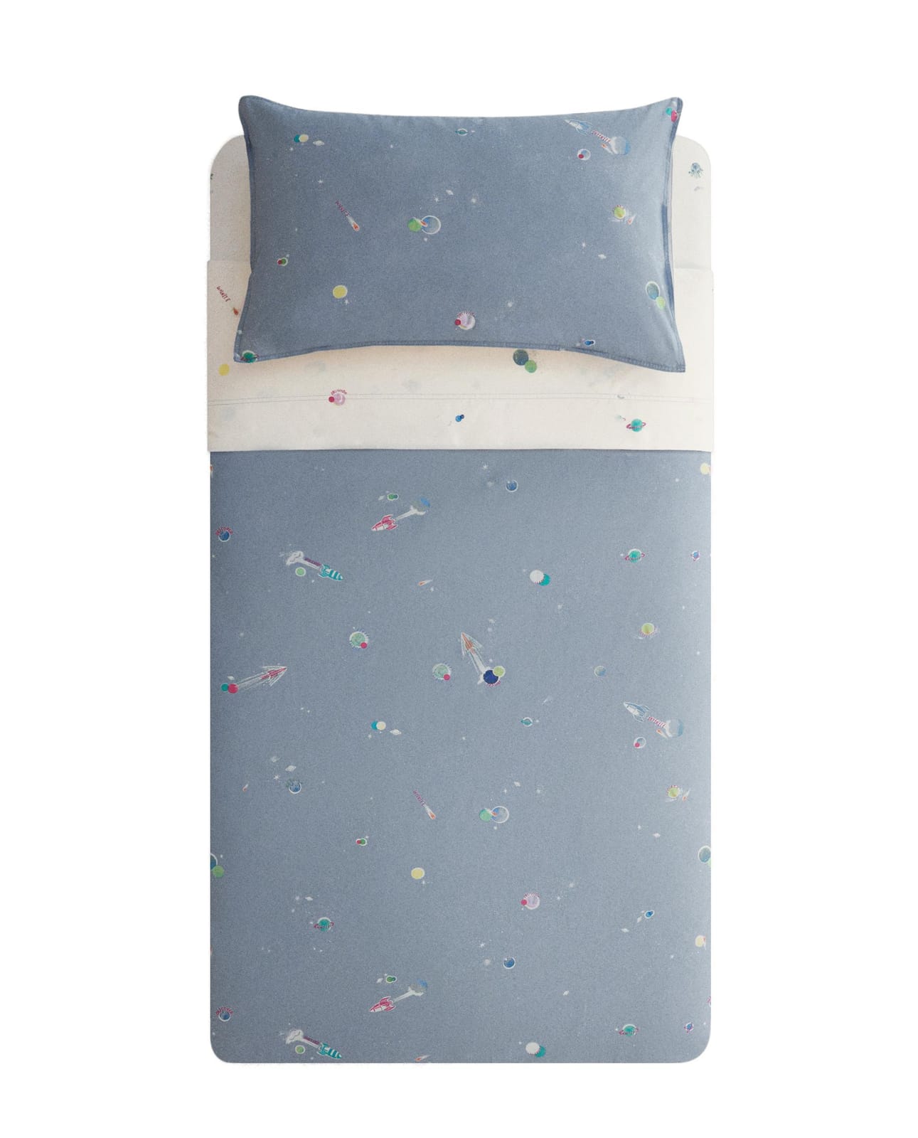 ZARA HOME ДЕТСКИЙ ПОДОДЕЯЛЬНИК КОСМОС ракурс 8