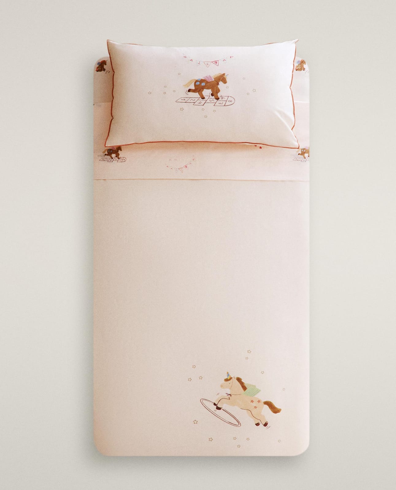 Пододеяльник ZARA HOME детский пододеяльник двусторонний с единорогами RÓŻOWY 100 x 120 cm