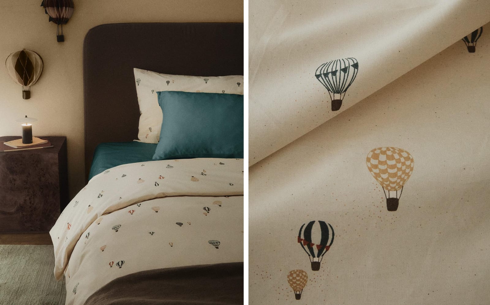 ZARA HOME ДЕТСКАЯ ПОДОДЕЯЛЬНИК В ВОЗДУШНЫЕ ШАРЫ ракурс 9