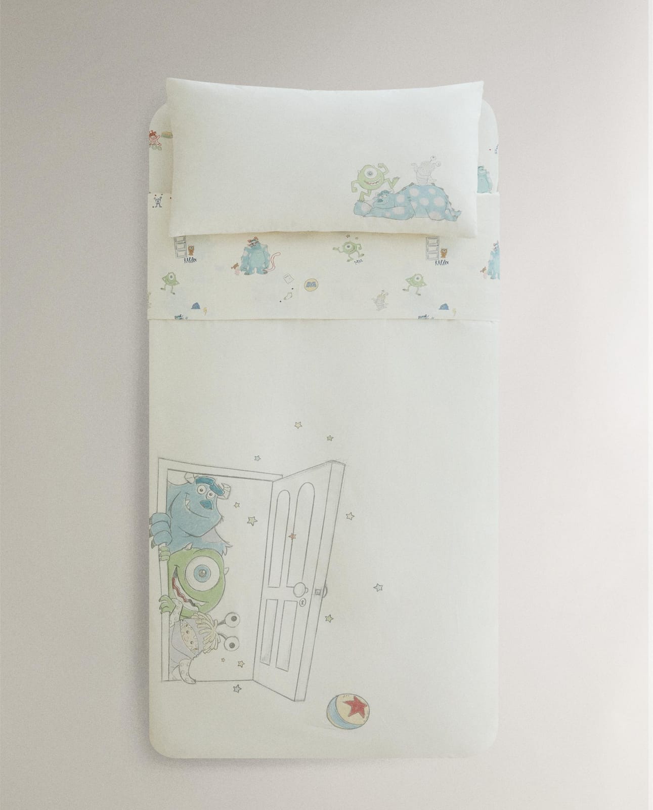 Пододеяльник ZARA HOME ДВУСТОРОННИЙ ДЕТСКИЙ ПОДОДЕЯЛЬНИК МОНСТРЫ И КОМПАНИЯ ©DISNEY/PIXAR WIELOKOLOROWY 150 x 220 см