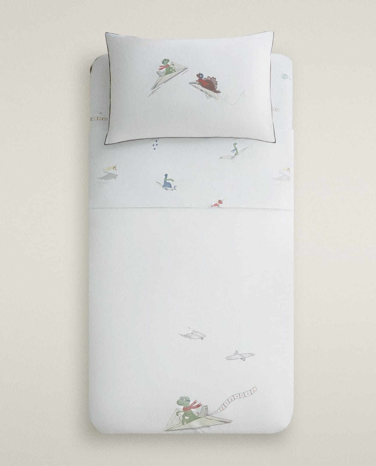 Пододеяльник ZARA HOME детский пододеяльник двусторонний с динозаврами NIEBIESKI 220 x 220 cm