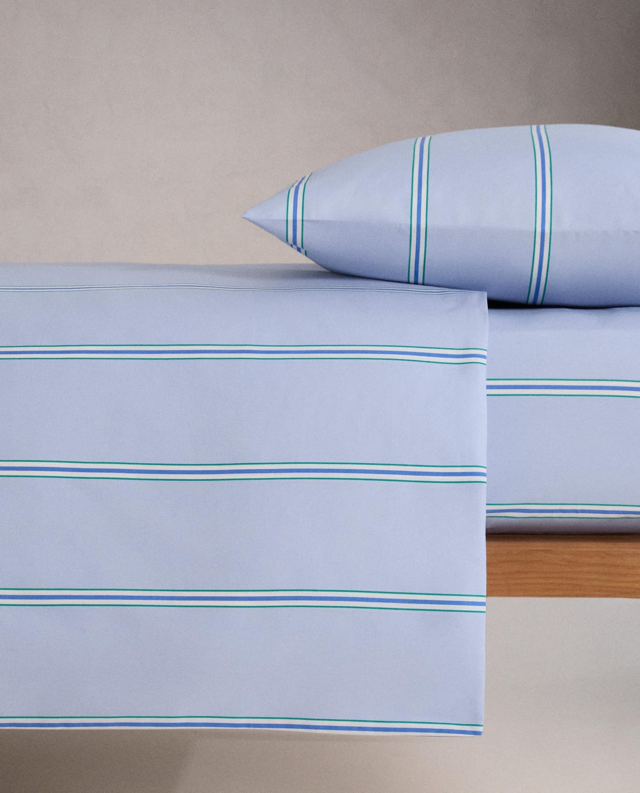 ZARA HOME ДЕТСКИЙ ПОДОДЕЯЛЬНИК В ПОЛОСКУ ракурс 8
