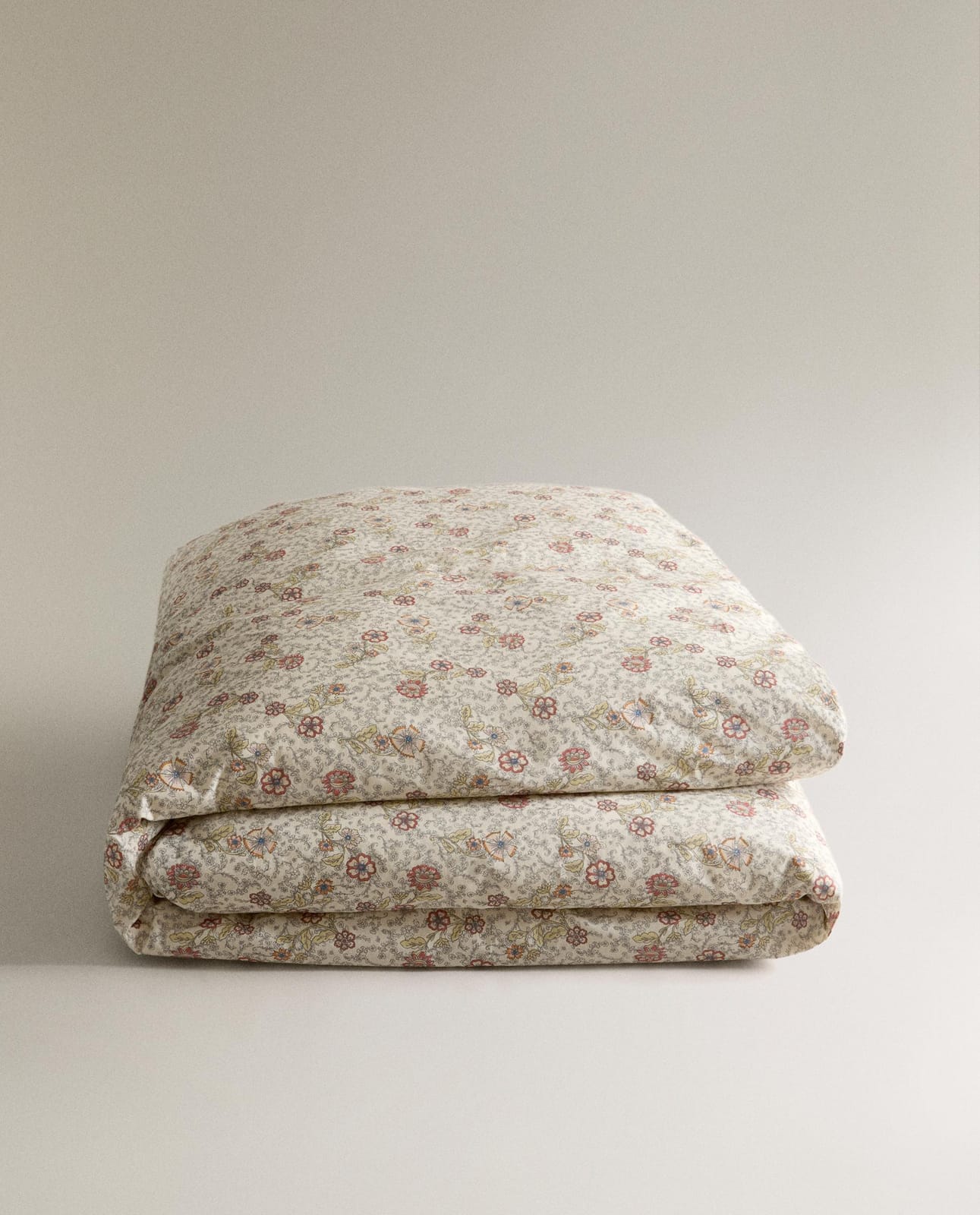 ZARA HOME ДЕТСКИЙ ПОДОДЕЯЛЬНИК ХЛОПКОВЫЙ В ЦВЕТЫ ракурс 5