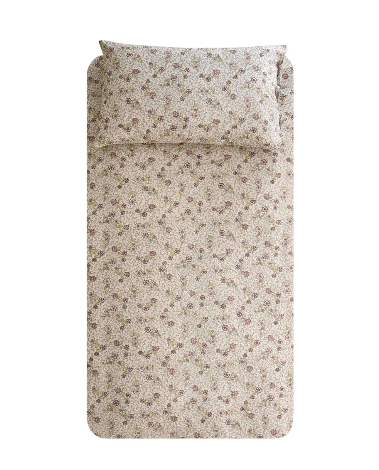 ZARA HOME ДЕТСКИЙ ПОДОДЕЯЛЬНИК ХЛОПКОВЫЙ В ЦВЕТЫ ракурс 4