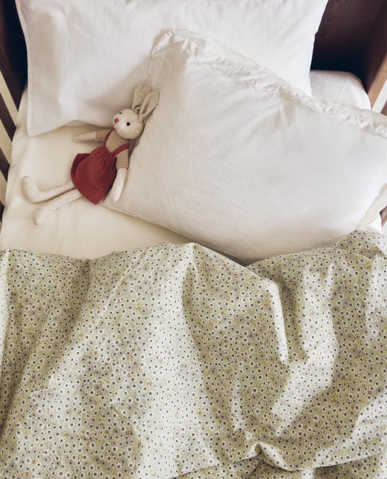 ZARA HOME ПОДОДЕЯЛЬНИК ДЕТСКИЙ В ЦВЕТЫ ракурс 9