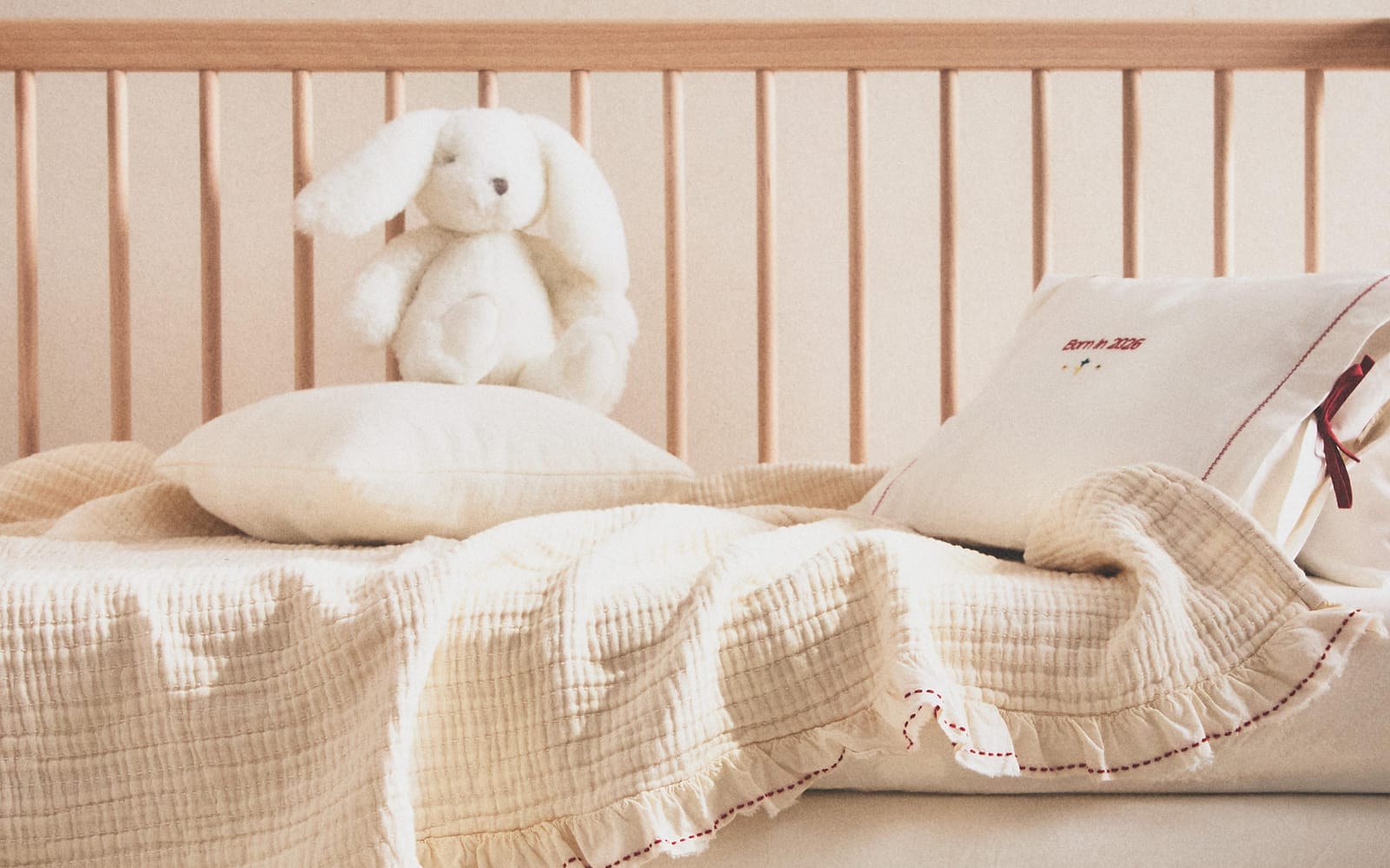 ZARA HOME ДЕТСКОЕ ПОКРЫВАЛО С ВОЛАНАМИ ракурс 7