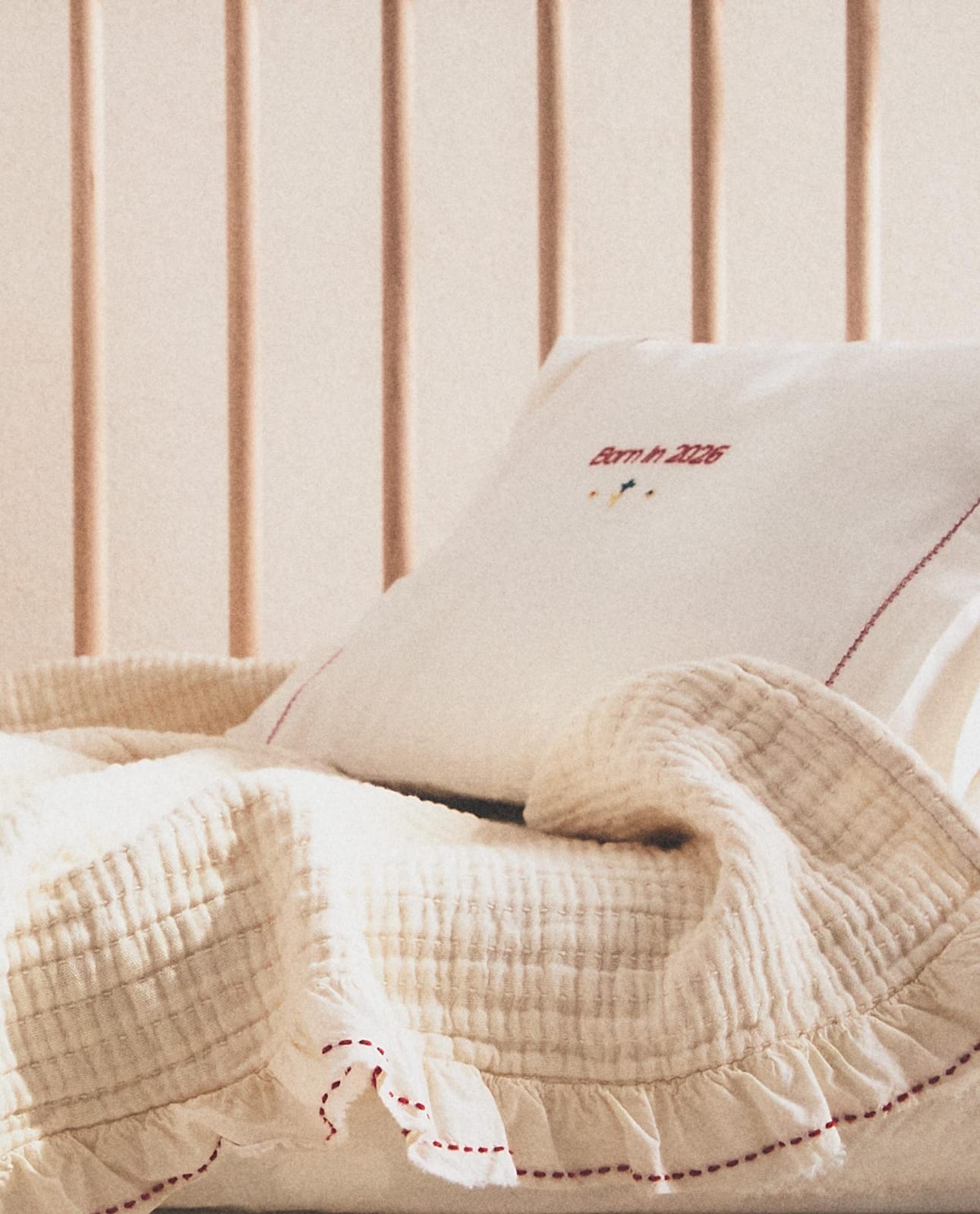 ZARA HOME ДЕТСКОЕ ПОКРЫВАЛО С ВОЛАНАМИ ракурс 8