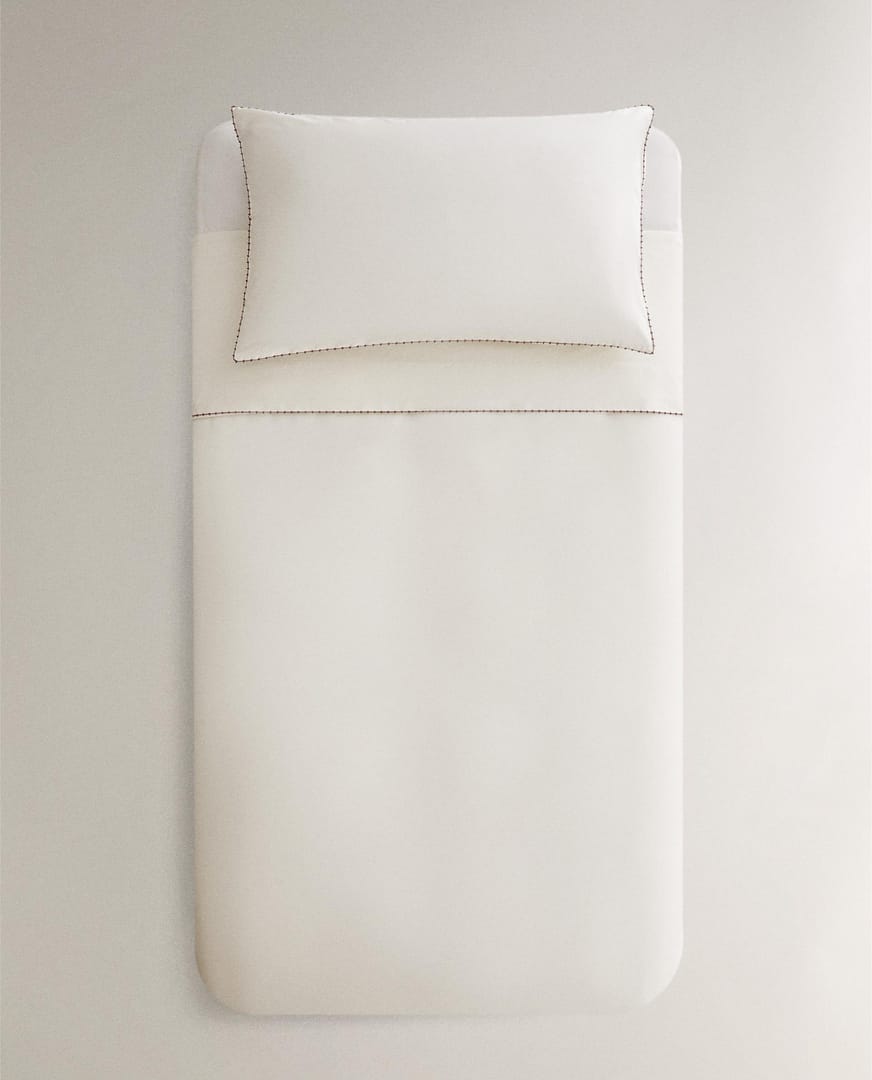 ZARA HOME ДЕТСКАЯ НАТЯЖНАЯ ХЛОПКОВАЯ ПРОСТЫНЯ ракурс 8