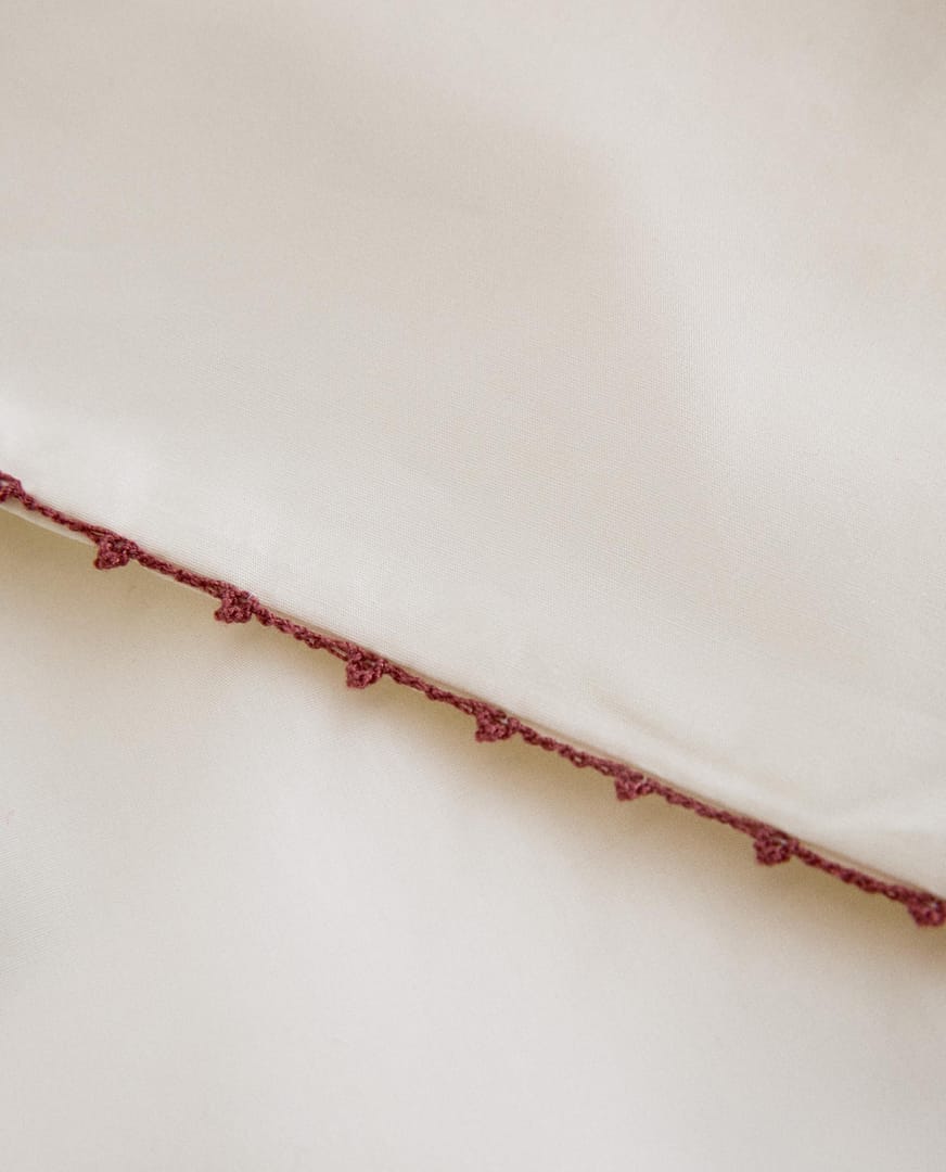 ZARA HOME ДЕТСКАЯ НАТЯЖНАЯ ХЛОПКОВАЯ ПРОСТЫНЯ ракурс 2