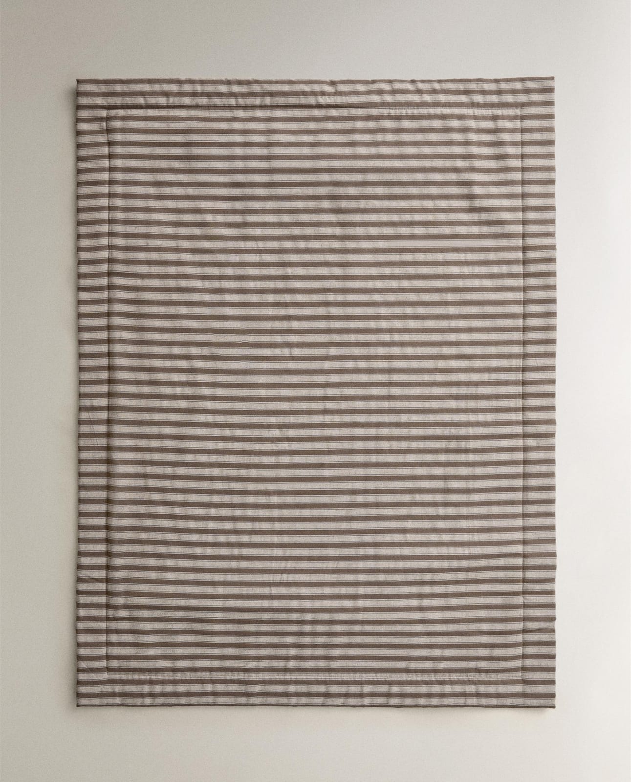 Плед ZARA HOME плед для животных в полоску с овчиной BRĄZOWY 120 x 90 cm