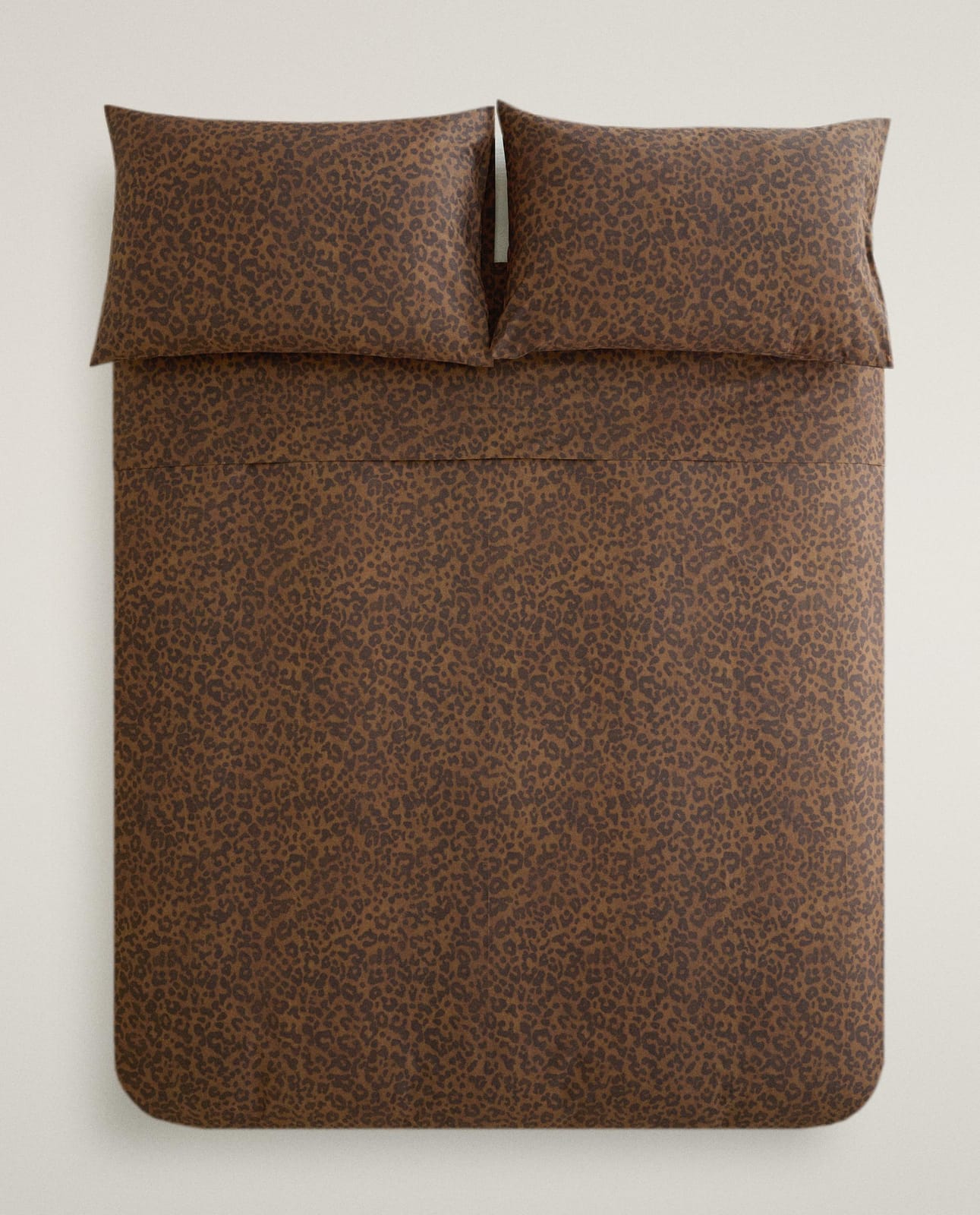 Пододеяльник ZARA HOME пододеяльник из перкаля с леопардовым узором (200 нитей) BRĄZOWY 260 x 240 cm