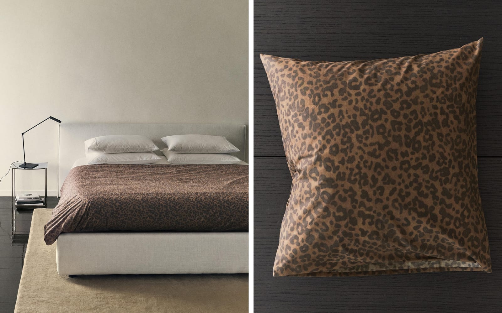 ZARA HOME ПОДОДЕЯЛЬНИК ИЗ ПЕРКАЛЯ С ЛЕОПАРДОВЫМ УЗОРОМ (200 НИТЕЙ) ракурс 9