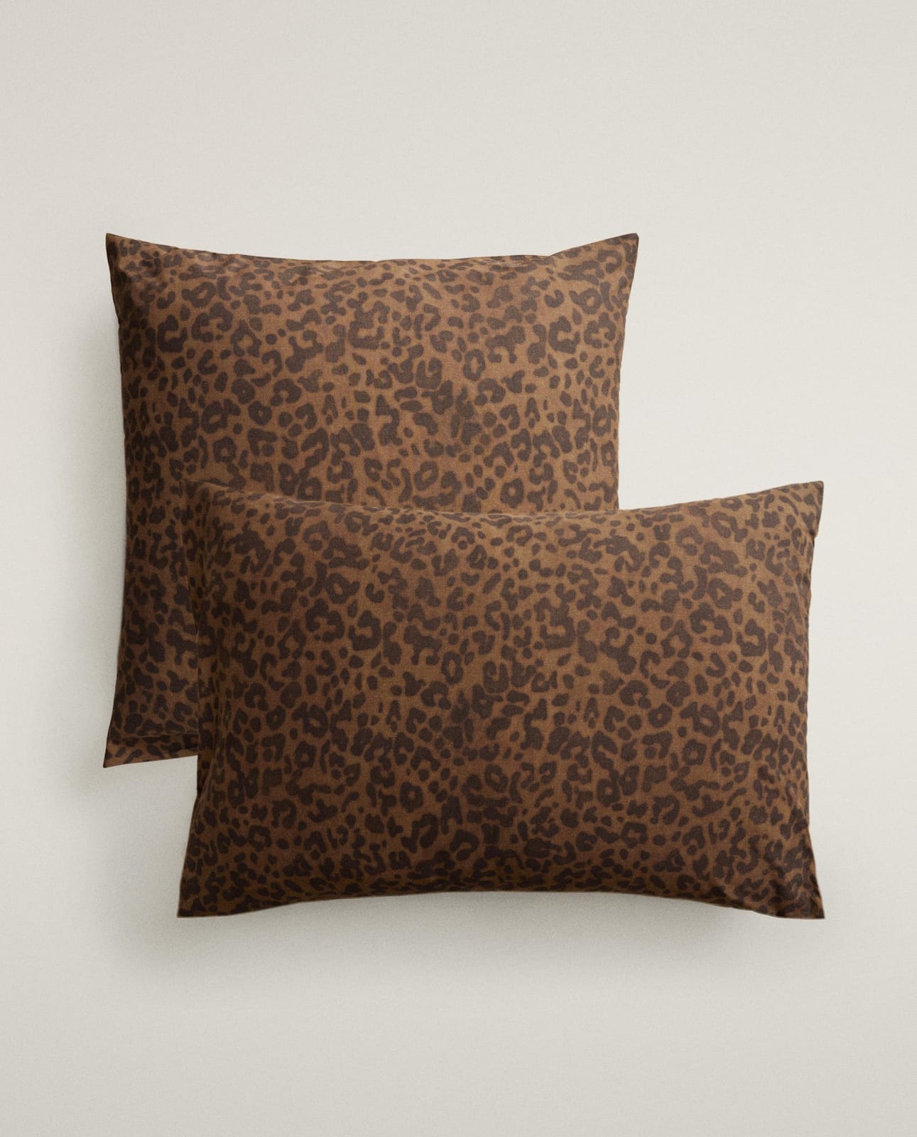 Наволочка ZARA HOME наволочка на подушку из перкаля в пантерку (200 нитей) BRĄZOWY 60 x 60 см