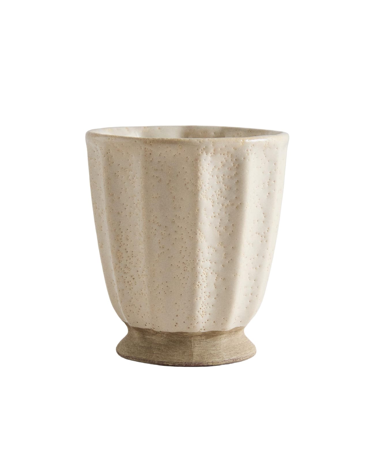 ZARA HOME КЕРАМИЧЕСКАЯ КРУЖКА ДЛЯ ЩЕТОЧЕК РУСТИКАЛЬНЫЙ ракурс 2