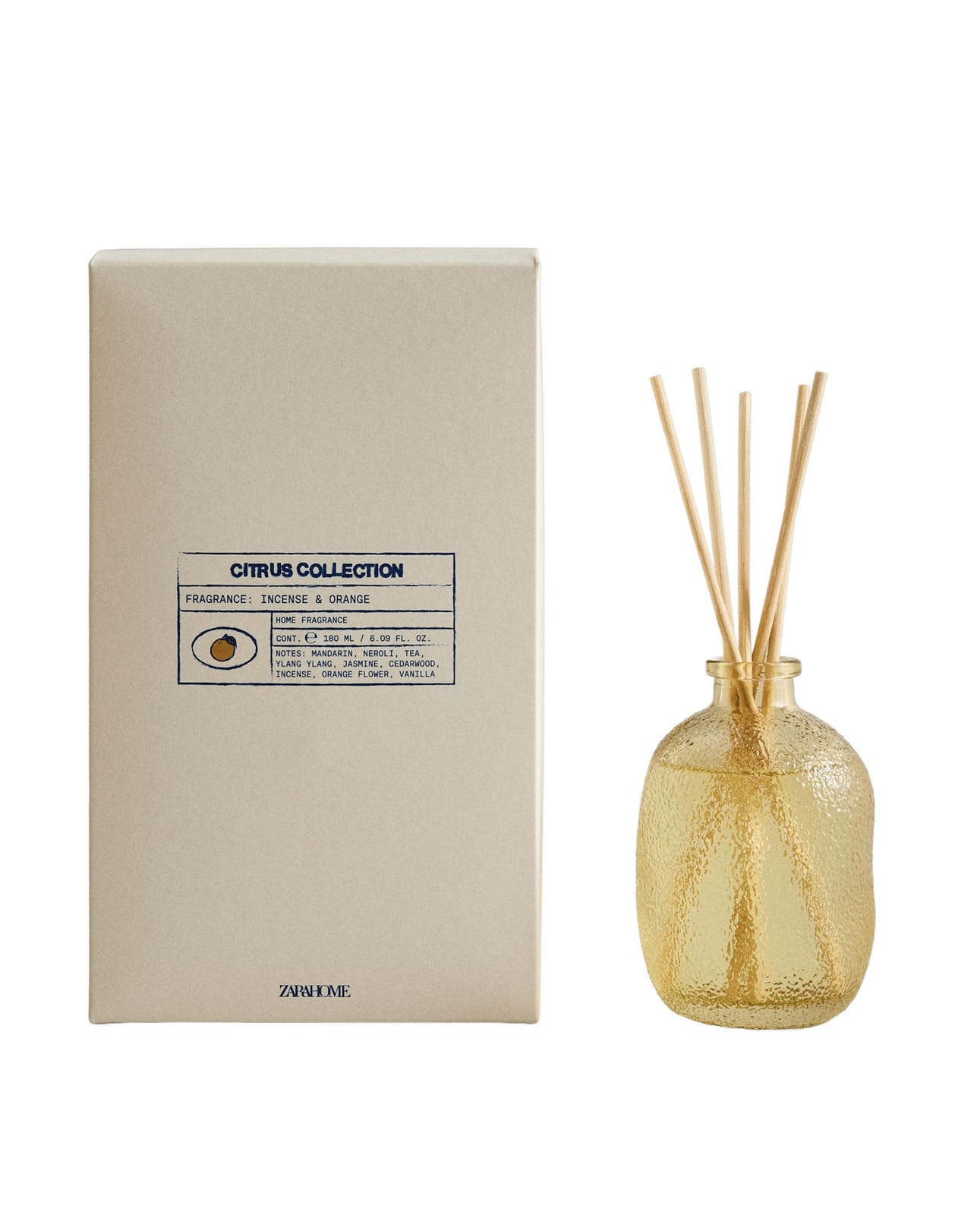 ZARA HOME (180 мл) Ароматические палочки INCENSE & ORANGE ракурс 6