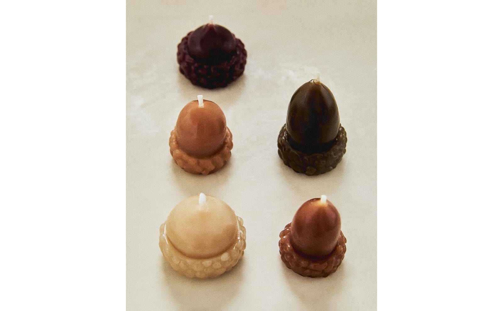 ZARA HOME НАБОР 5 АРОМАТИЧЕСКИХ СВЕЧЕЙ ЖЕЛУДИ PUMPKIN SPICE ракурс 8