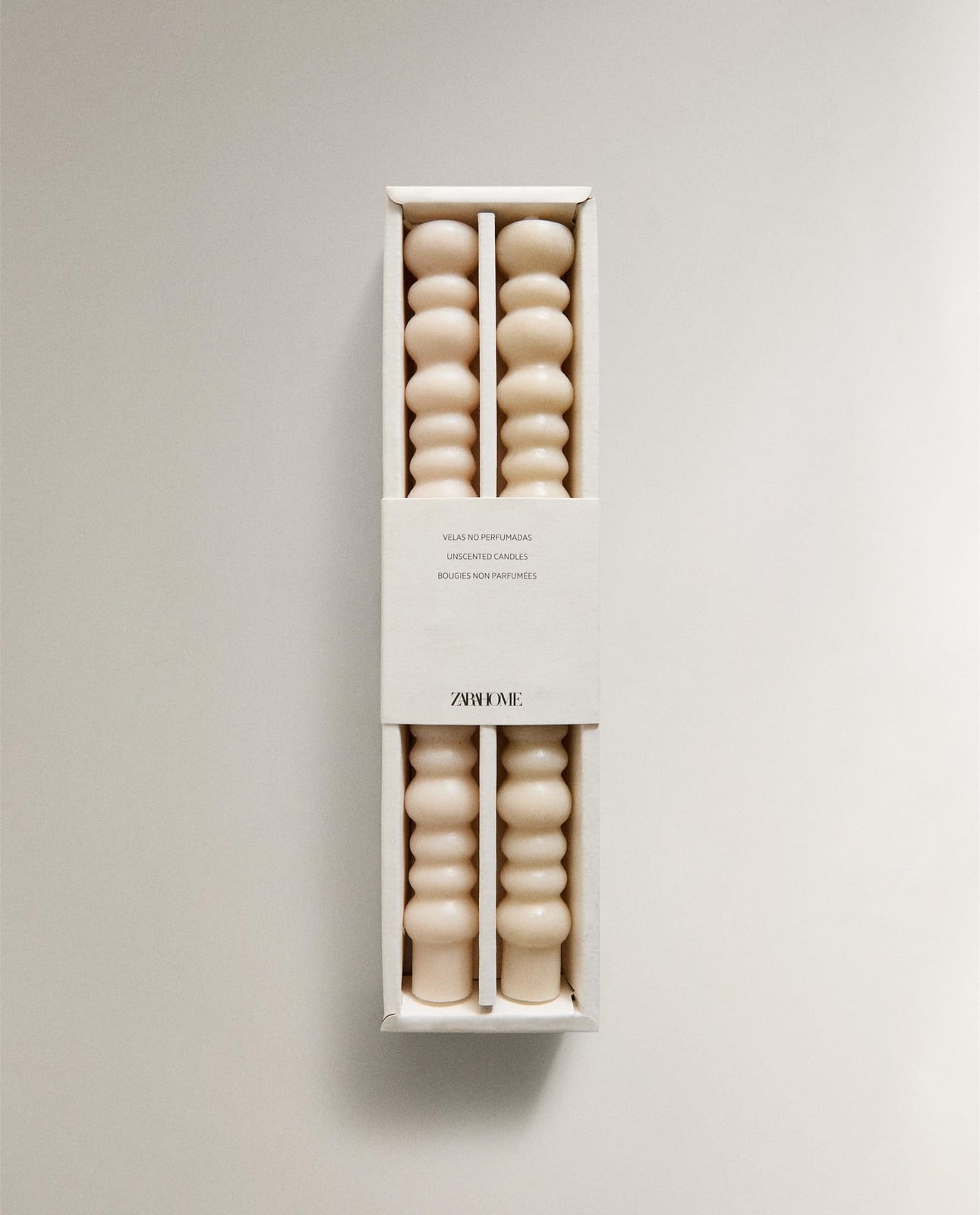 ZARA HOME ДЕКОРАТИВНЫЙ НАБОР ВОЛНИСТЫХ СВЕЧЕЙ (НАБОР 2 ШТ.) ракурс 5