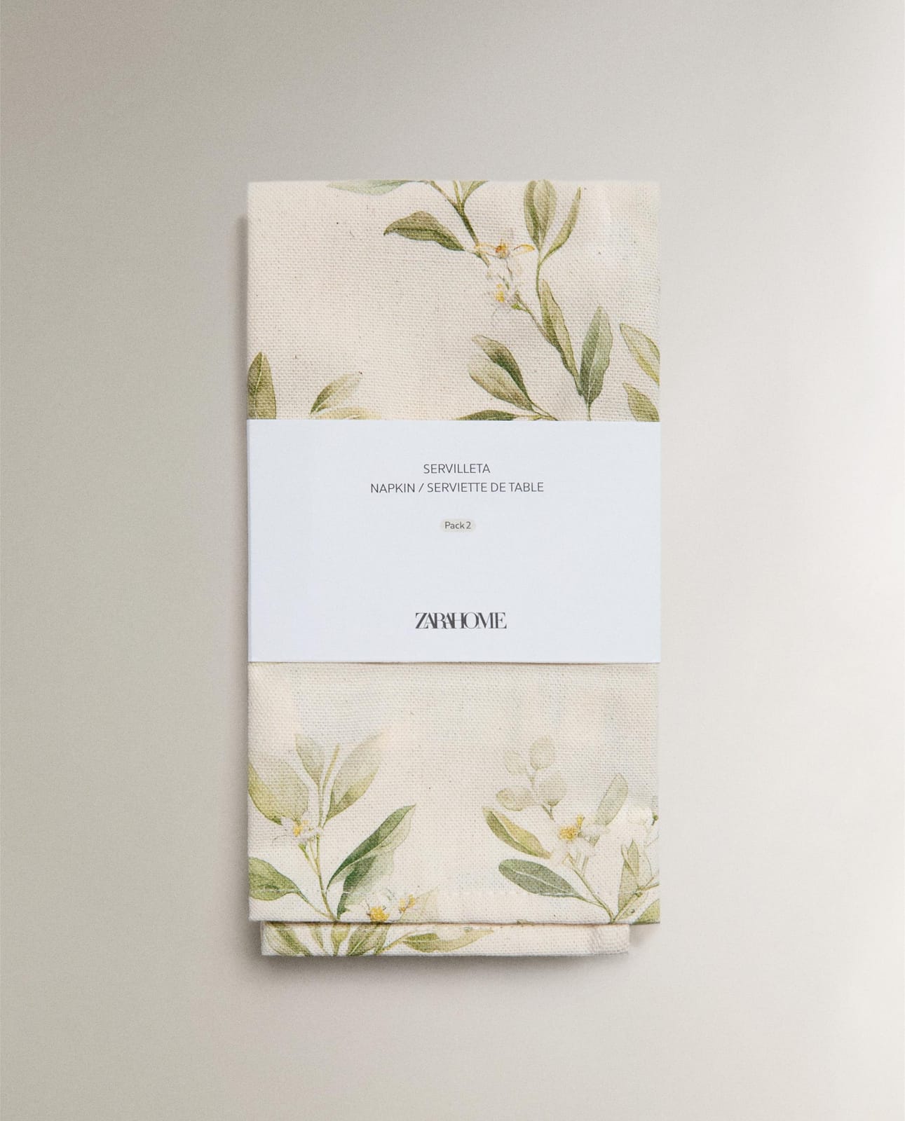 ZARA HOME САЛФЕТКИ С ПРИНТОМ ЦВЕТЫ И ВЕТОЧКИ (КОМПЛЕКТ 2 ШТ.) ракурс 6