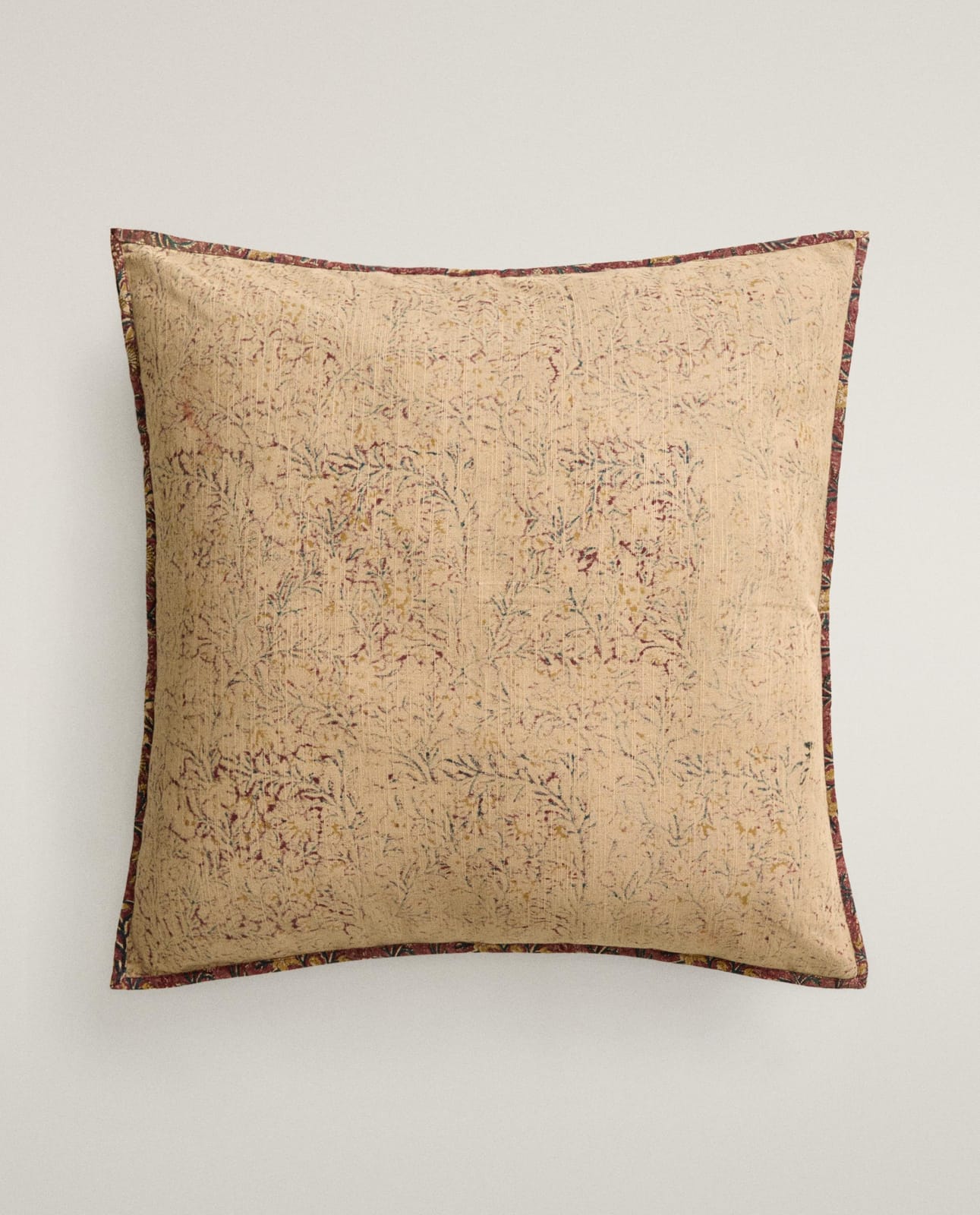 Наволочка декоративная ZARA HOME наволочка для декоративной подушки BLOCK PRINT BORDOWY 60 x 60 cm