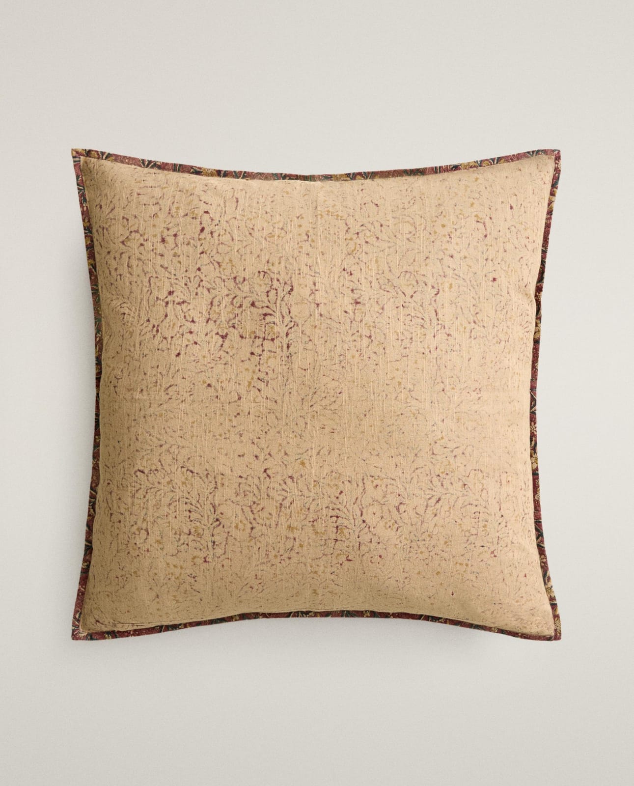 ZARA HOME НАВОЛОЧКА ДЛЯ ДЕКОРАТИВНОЙ ПОДУШКИ BLOCK PRINT ракурс 6