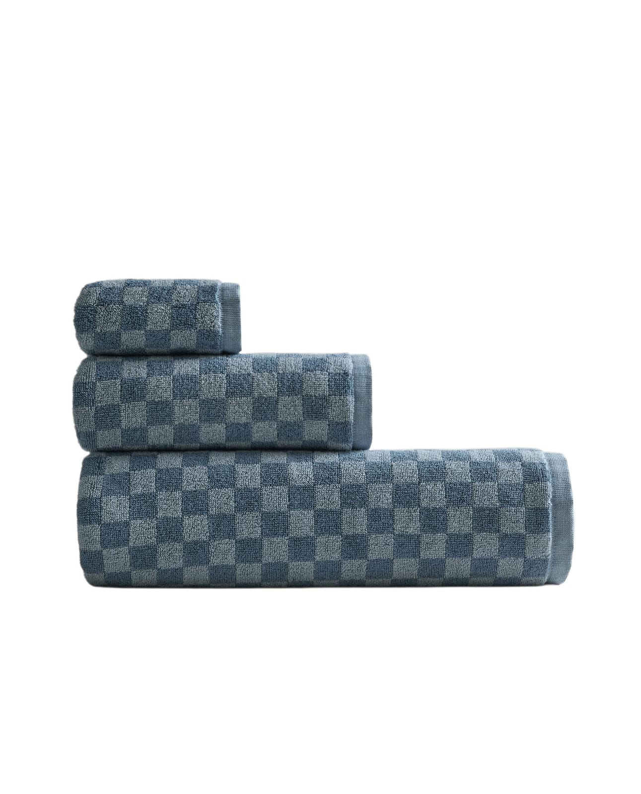 ZARA HOME БАННОЕ ПОЛОТЕНЦЕ В КЛЕТКУ ракурс 4