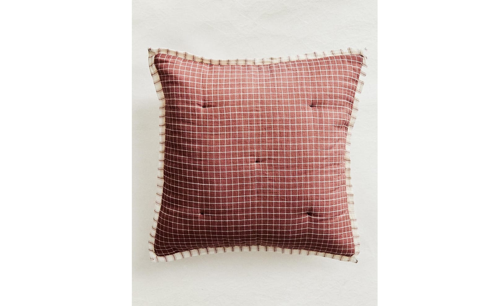 ZARA HOME ДЕТСКАЯ НАВОЛОЧКА НА ПОДУШКУ В ПОЛОСКУ И КЛЕТКУ ракурс 3