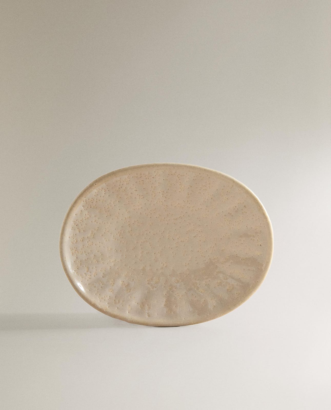 Мыльница ZARA HOME рустикальная керамическая BEŻOWY 2.5 x 11.5 x 14.5 cm