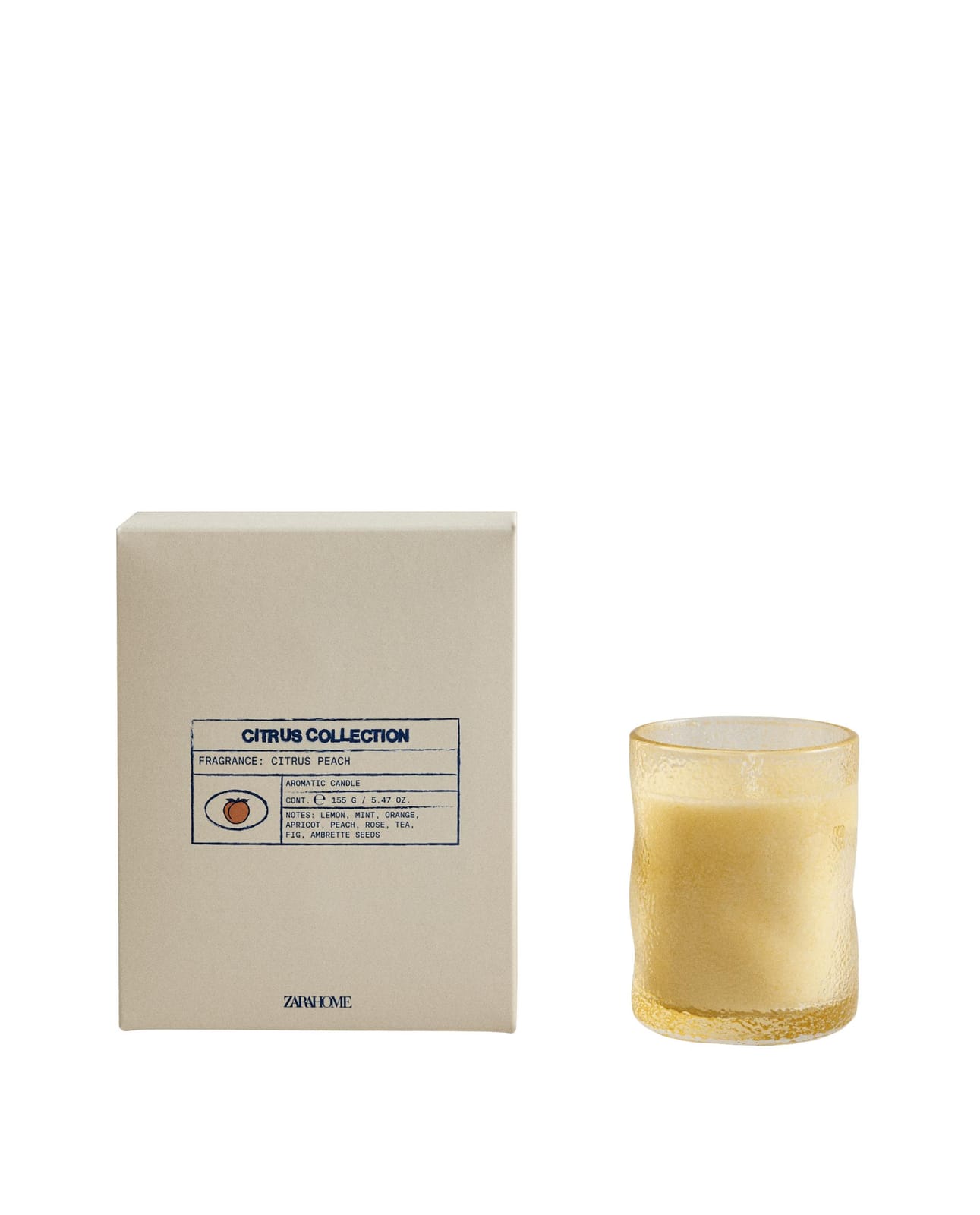 ZARA HOME (155 G) АРОМАТИЧЕСКАЯ СВЕЧА CITRUS PEACH ракурс 9