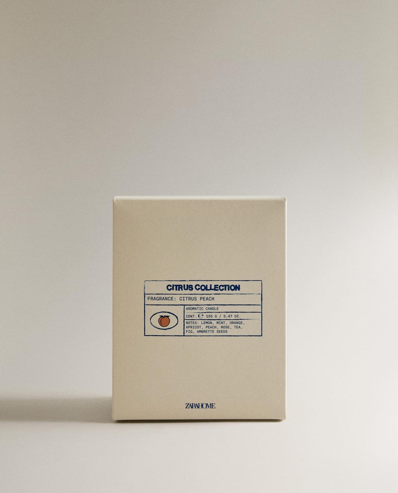 ZARA HOME (155 G) АРОМАТИЧЕСКАЯ СВЕЧА CITRUS PEACH ракурс 5