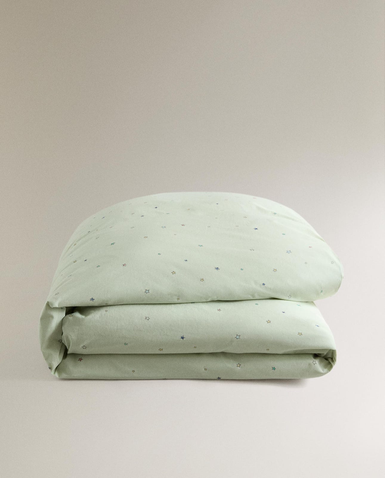 ZARA HOME ДЕТСКИЙ ПОДОДЕЯЛЬНИК ИЗ ХЛОПКА СО ЗВЕЗДОЧКАМИ ракурс 5