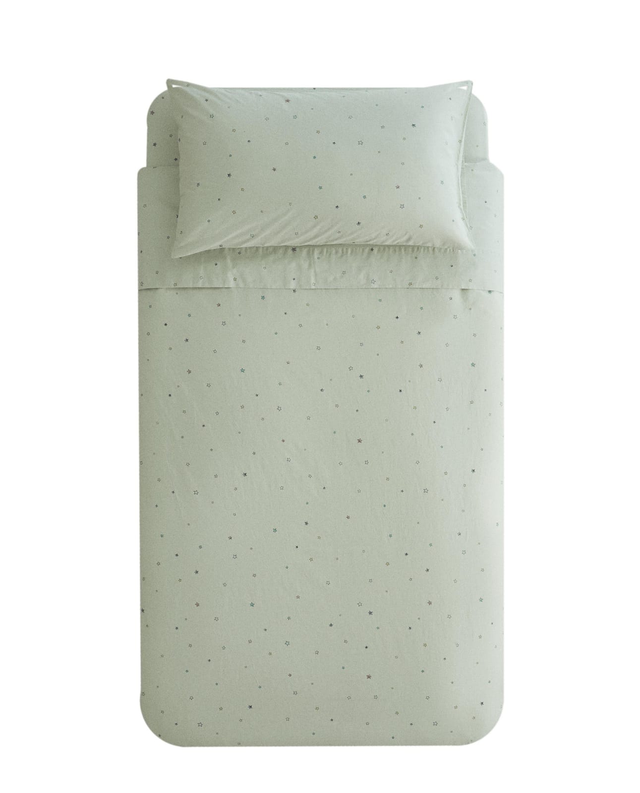 ZARA HOME ДЕТСКИЙ ПОДОДЕЯЛЬНИК ИЗ ХЛОПКА СО ЗВЕЗДОЧКАМИ ракурс 7