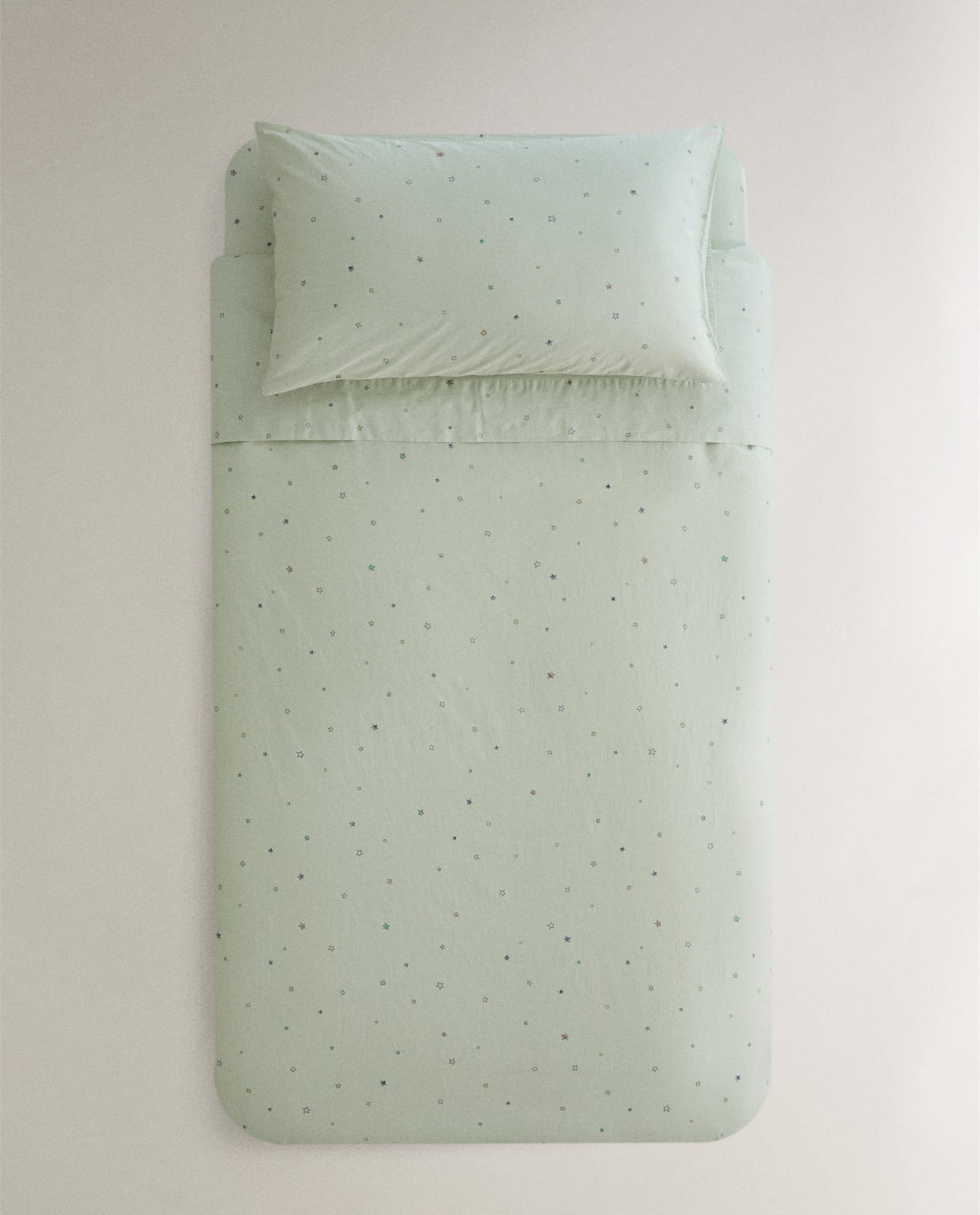 Пододеяльник ZARA HOME детский пододеяльник из хлопка со звездочками ZIELONY 100 x 120 cm
