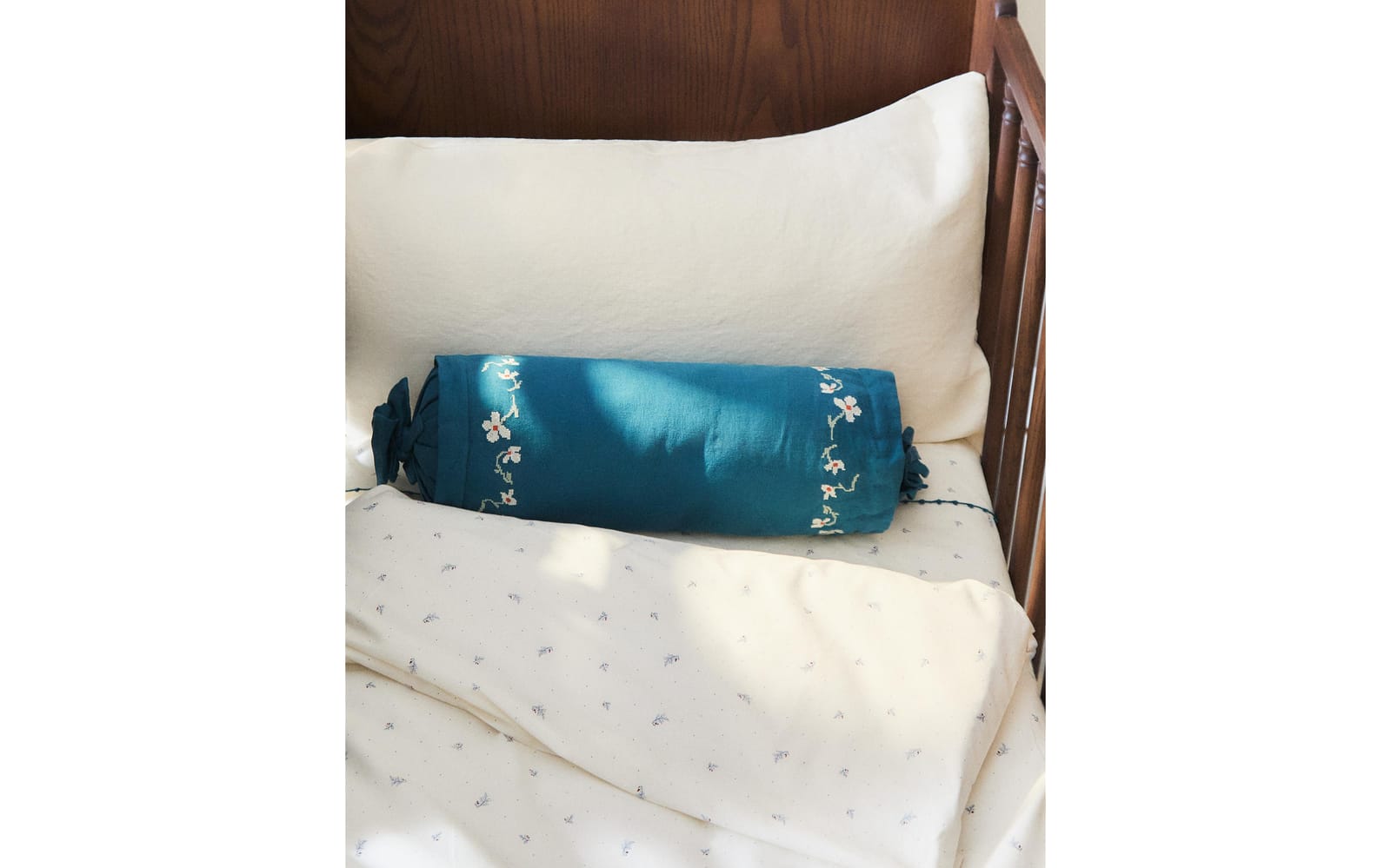 ZARA HOME Детский пододеяльник с листьями и горошек ракурс 7