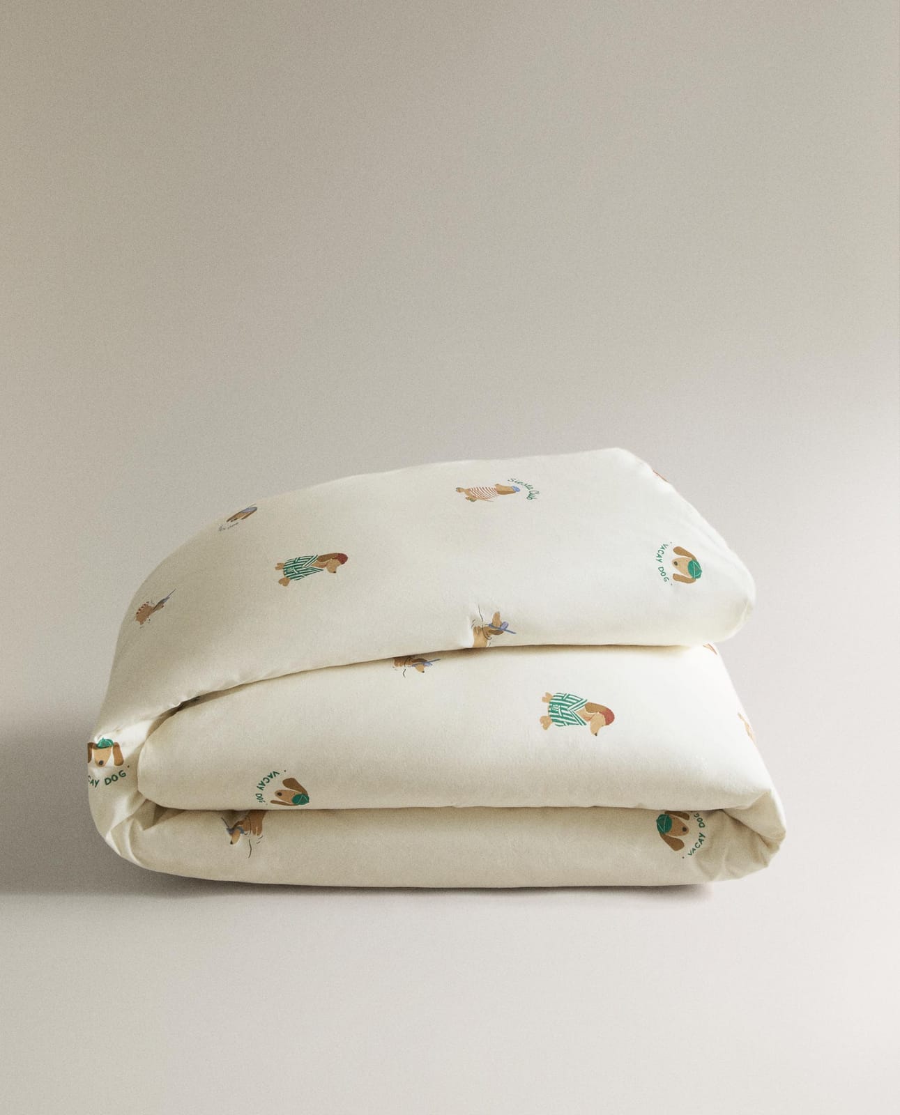 ZARA HOME ДВУСТОРОННИЙ ДЕТСКИЙ ПОДОДЕЯЛЬНИК С СОБАЧКАМИ ракурс 5