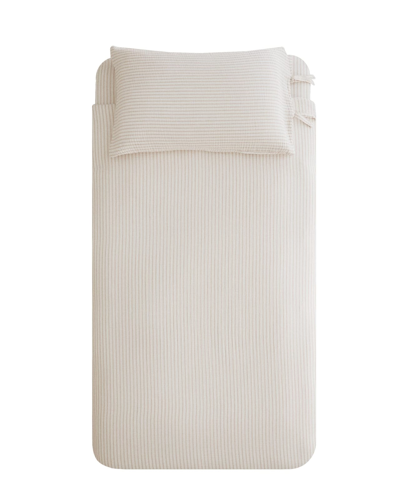ZARA HOME ДЕТСКИЙ ПОДОДЕЯЛЬНИК ИЗ ХЛОПКОВОГО ШИФОНА В ПОЛОСКУ ракурс 7