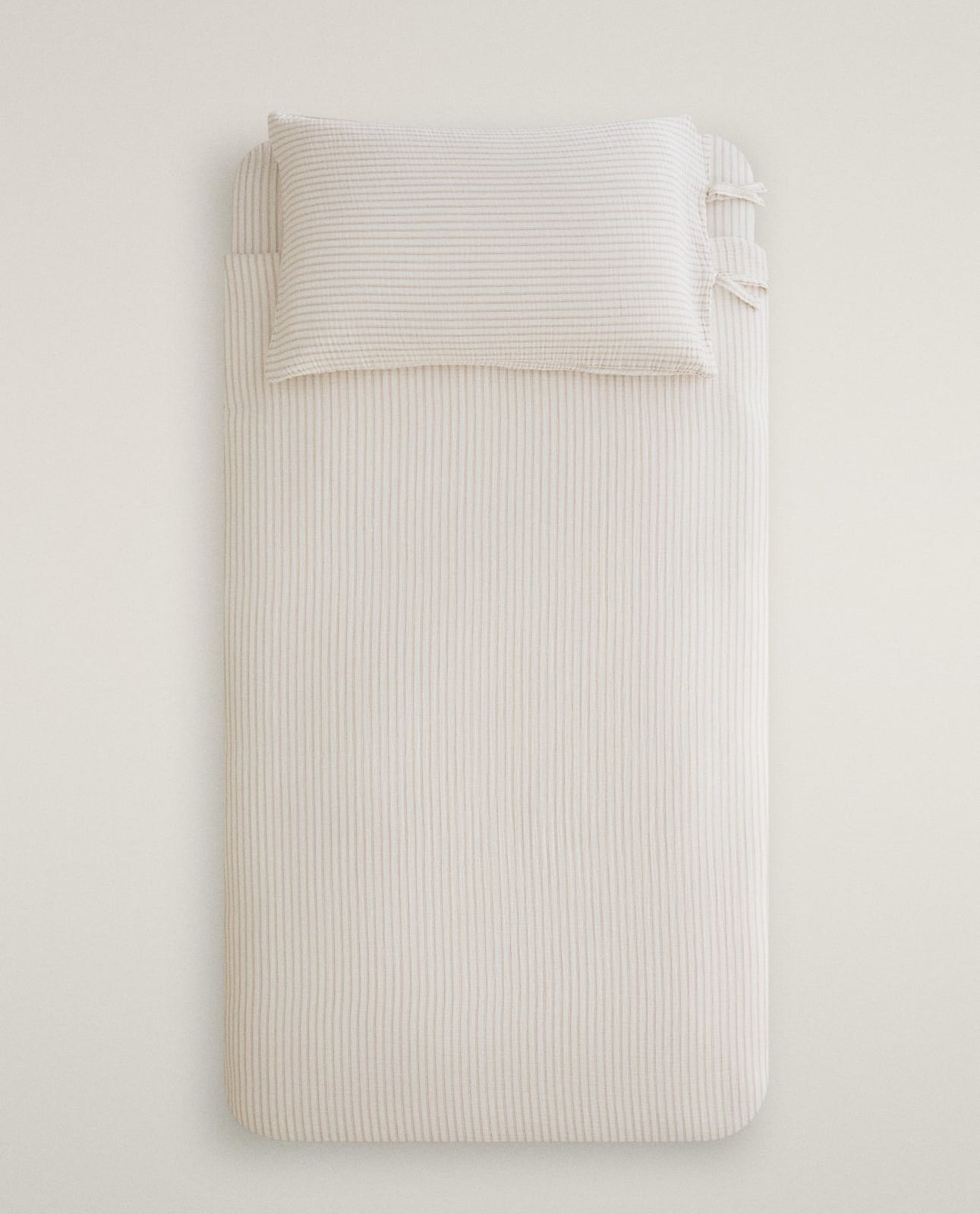 Пододеяльник ZARA HOME детский пододеяльник из хлопкового шифона в полоску ZŁAMANA BIEL 150 x 220 cm
