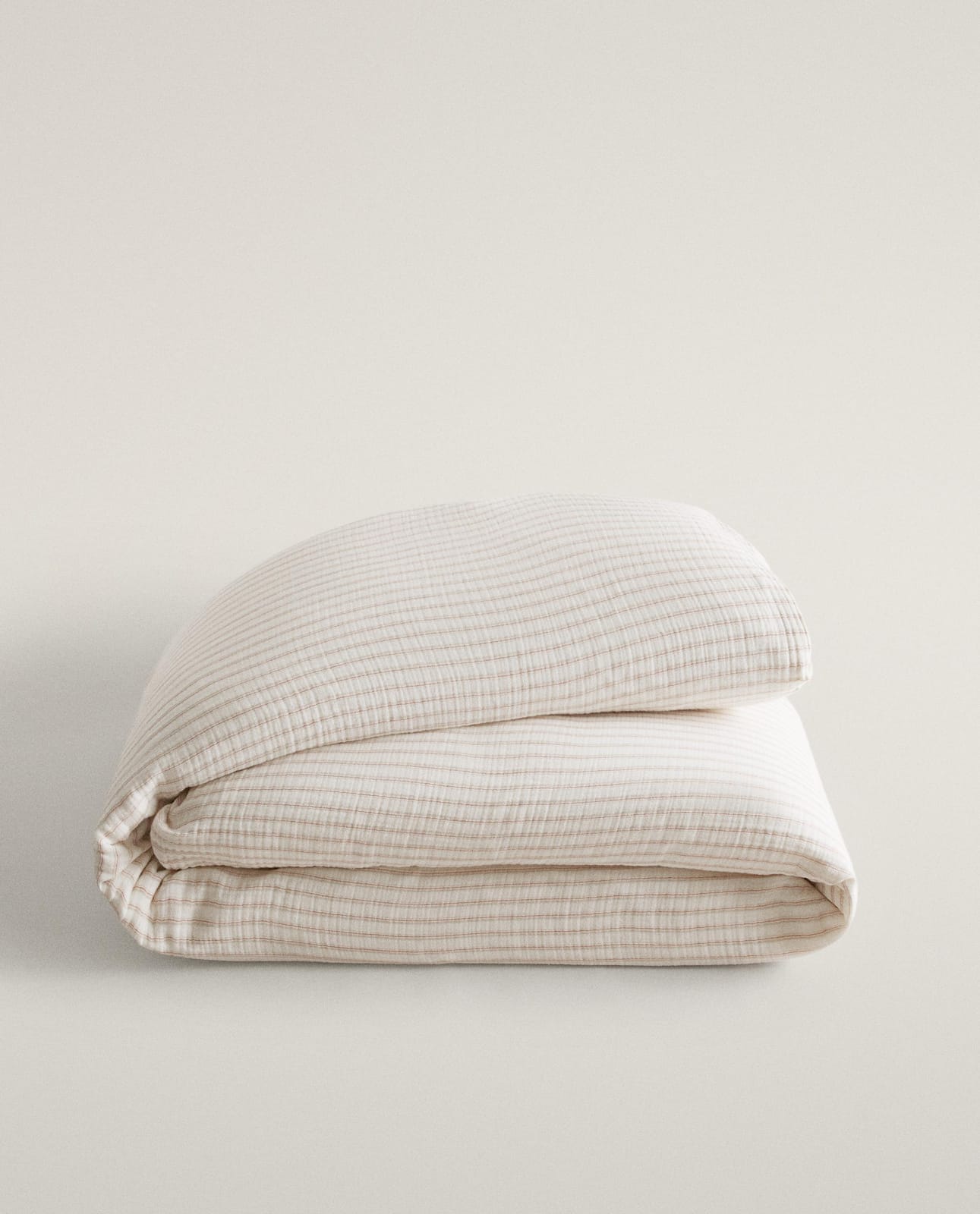ZARA HOME ДЕТСКИЙ ПОДОДЕЯЛЬНИК ИЗ ХЛОПКОВОГО ШИФОНА В ПОЛОСКУ ракурс 6