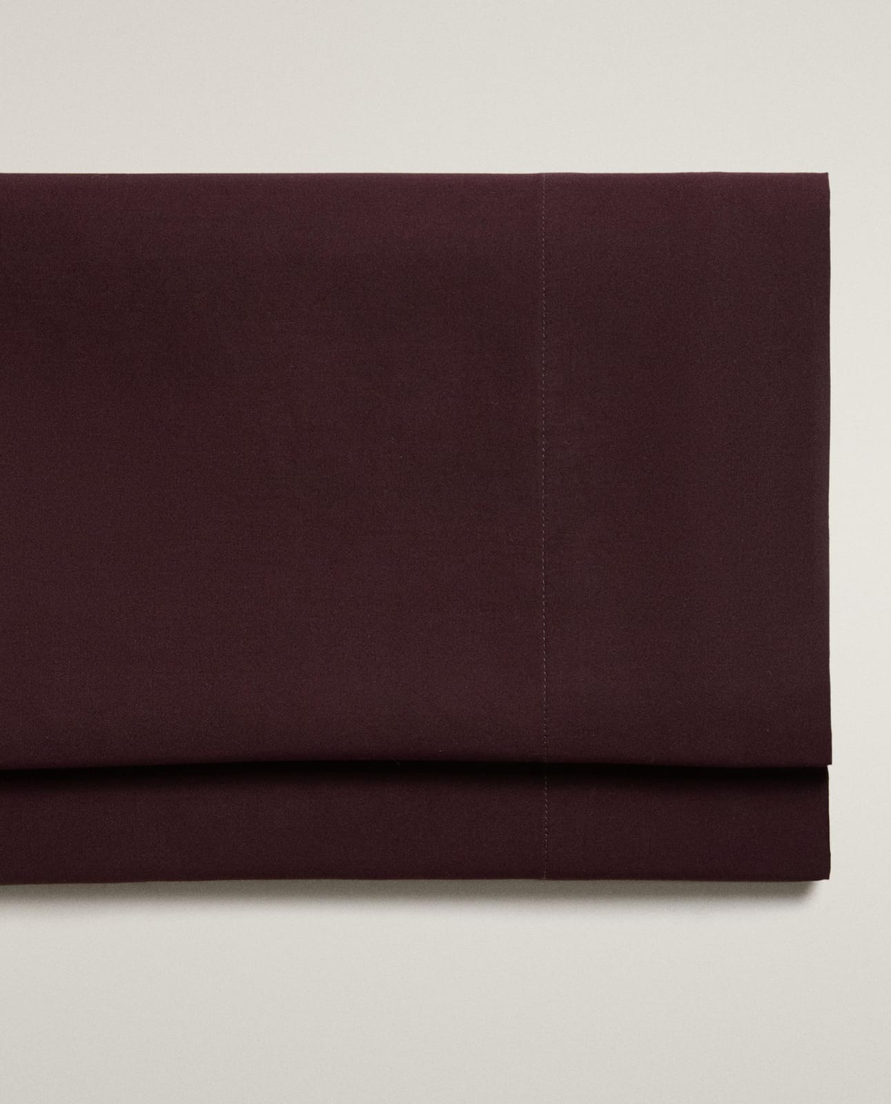 Простыня ZARA HOME простыня без резинки из сатина с эффектом стирки (300 нитей) BURGUND 240 x 280 cm